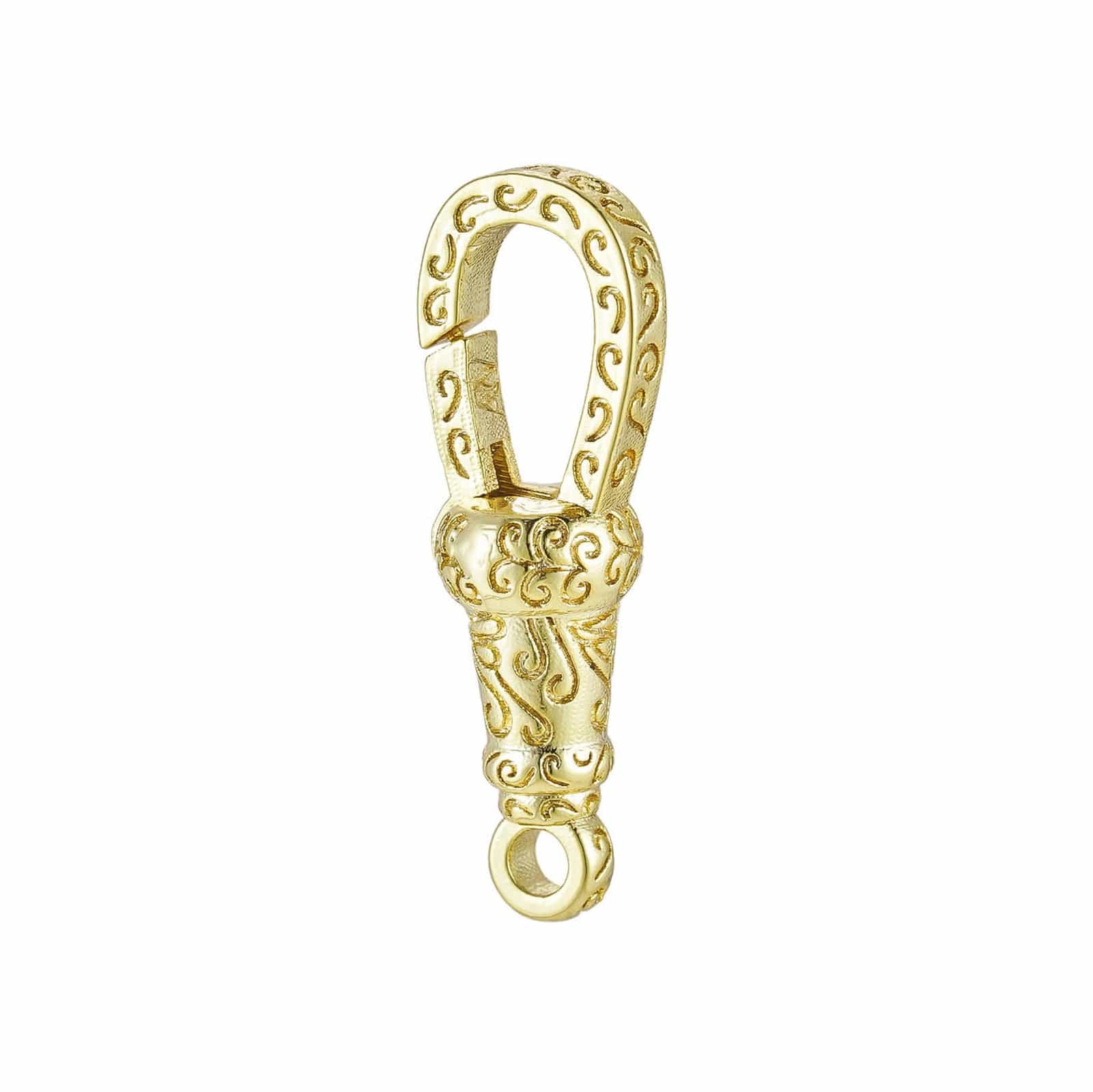 ALL WEAR Bracelets Gold Patterned Albert Clasp - Gold