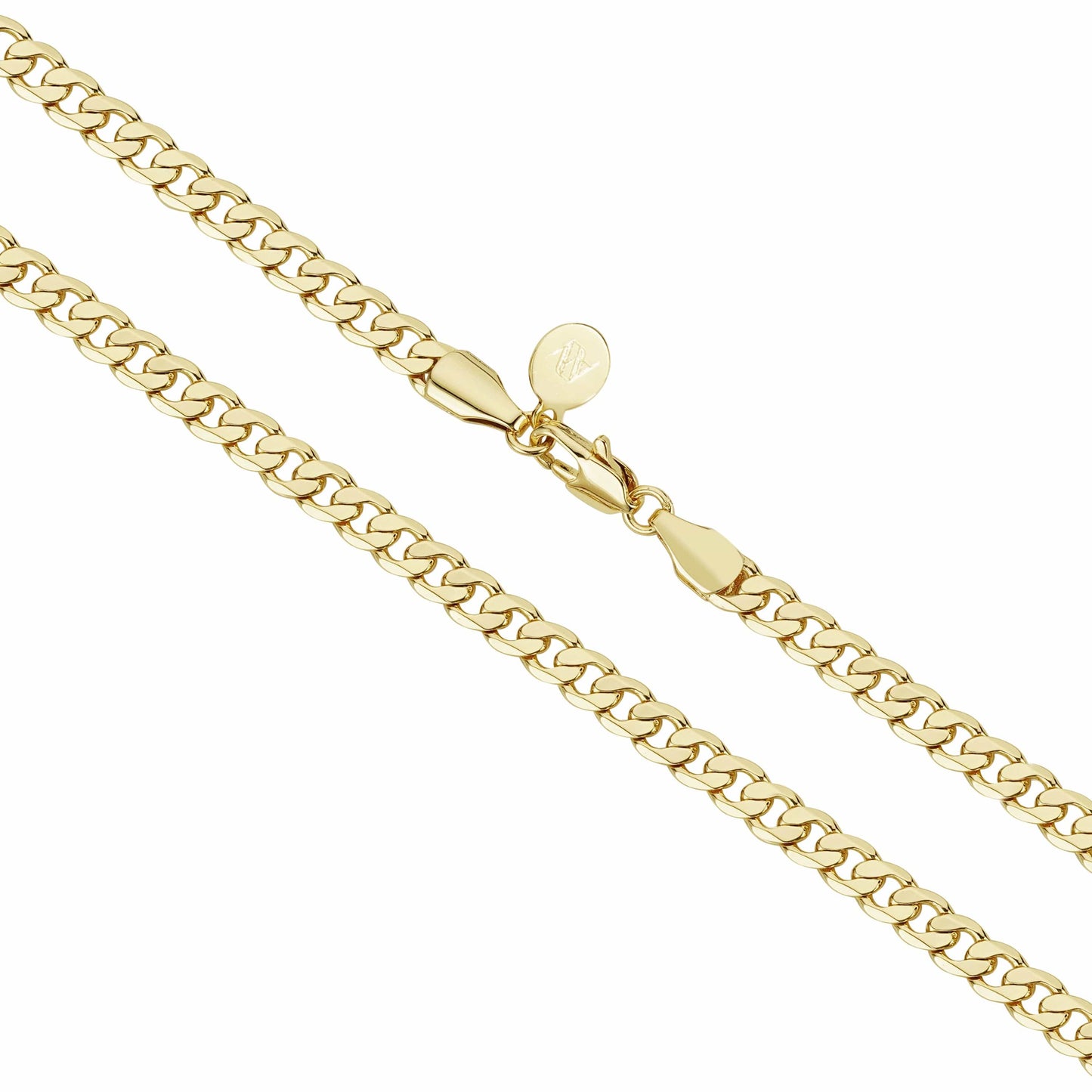 Gold Dipped Chains Curb Chain 4mm - Gold