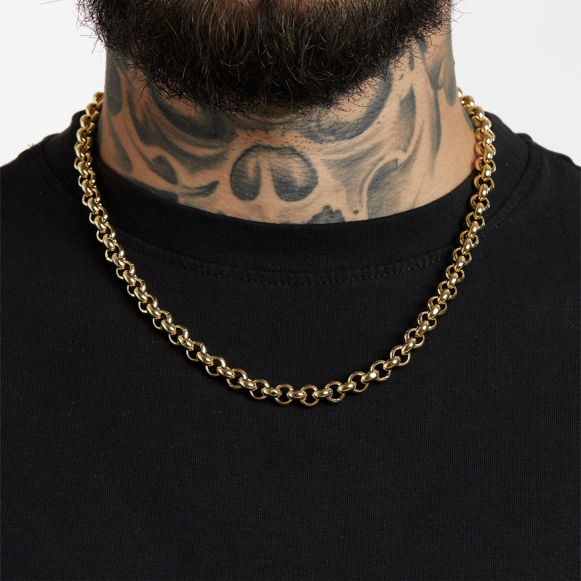 ALL WEAR Chains Smooth Belcher Chain 8mm - Gold