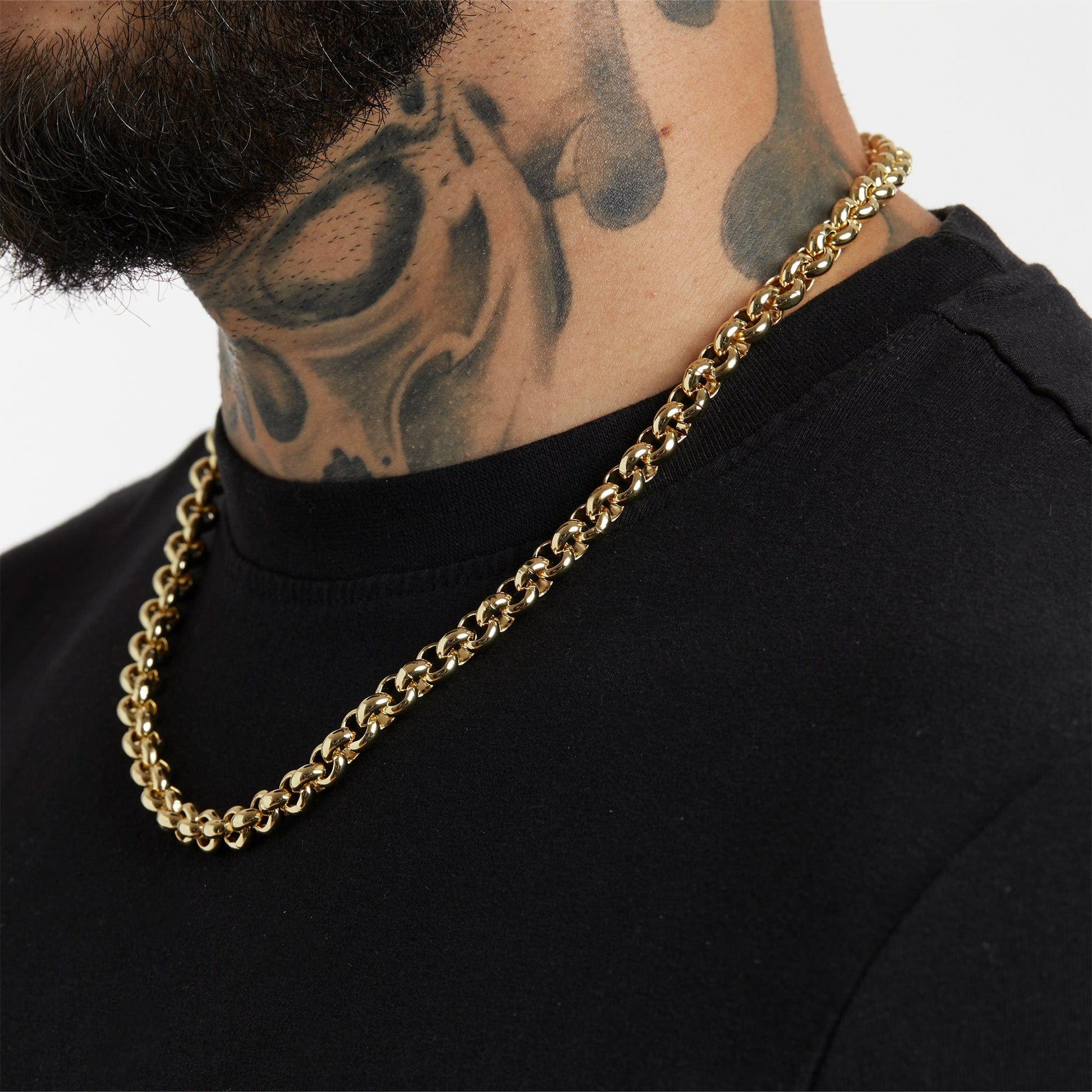 ALL WEAR Chains Smooth Belcher Chain 8mm - Gold