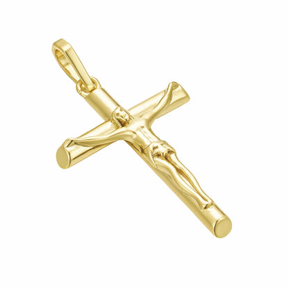 All Wear Jewellery Crucifix Pendant - Gold