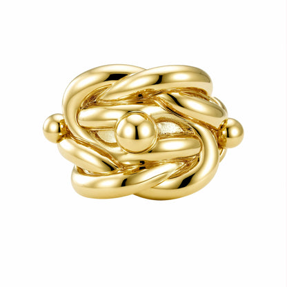 A Knot for Eternity Ring 12 / Gold Knot Ring - Gold