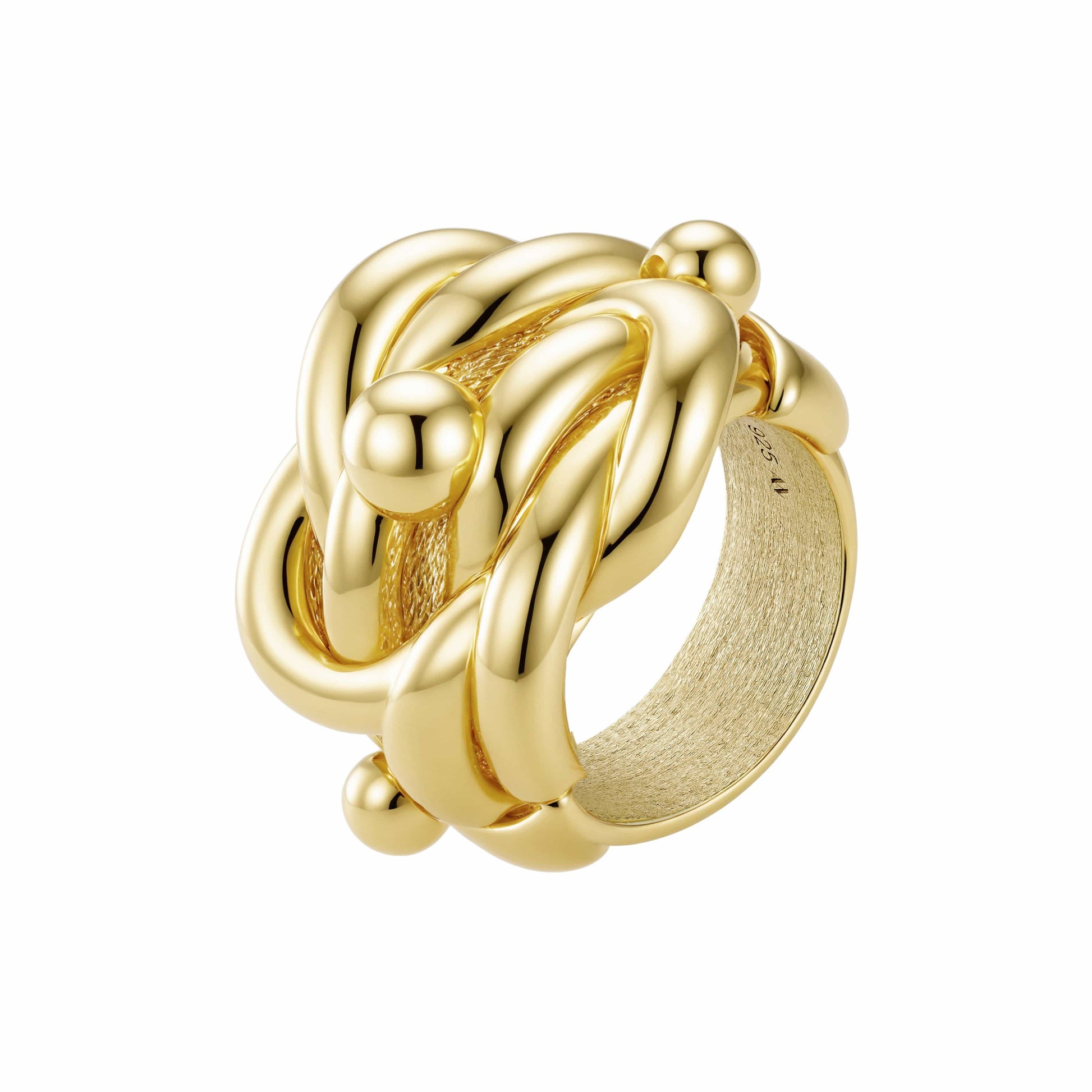 A Knot for Eternity Ring 12 / Gold Knot Ring - Gold