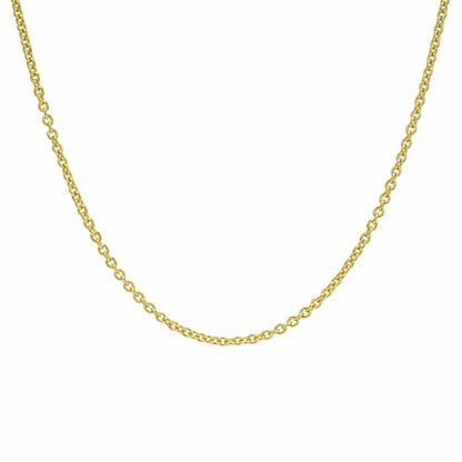 All Wear Jewellery Round Cut Belcher Chain 2mm - Gold