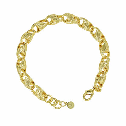 Gold Dipped Tulip Bracelet 10mm - Gold