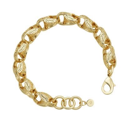 Gold Dipped Tulip Bracelet 13mm - Gold