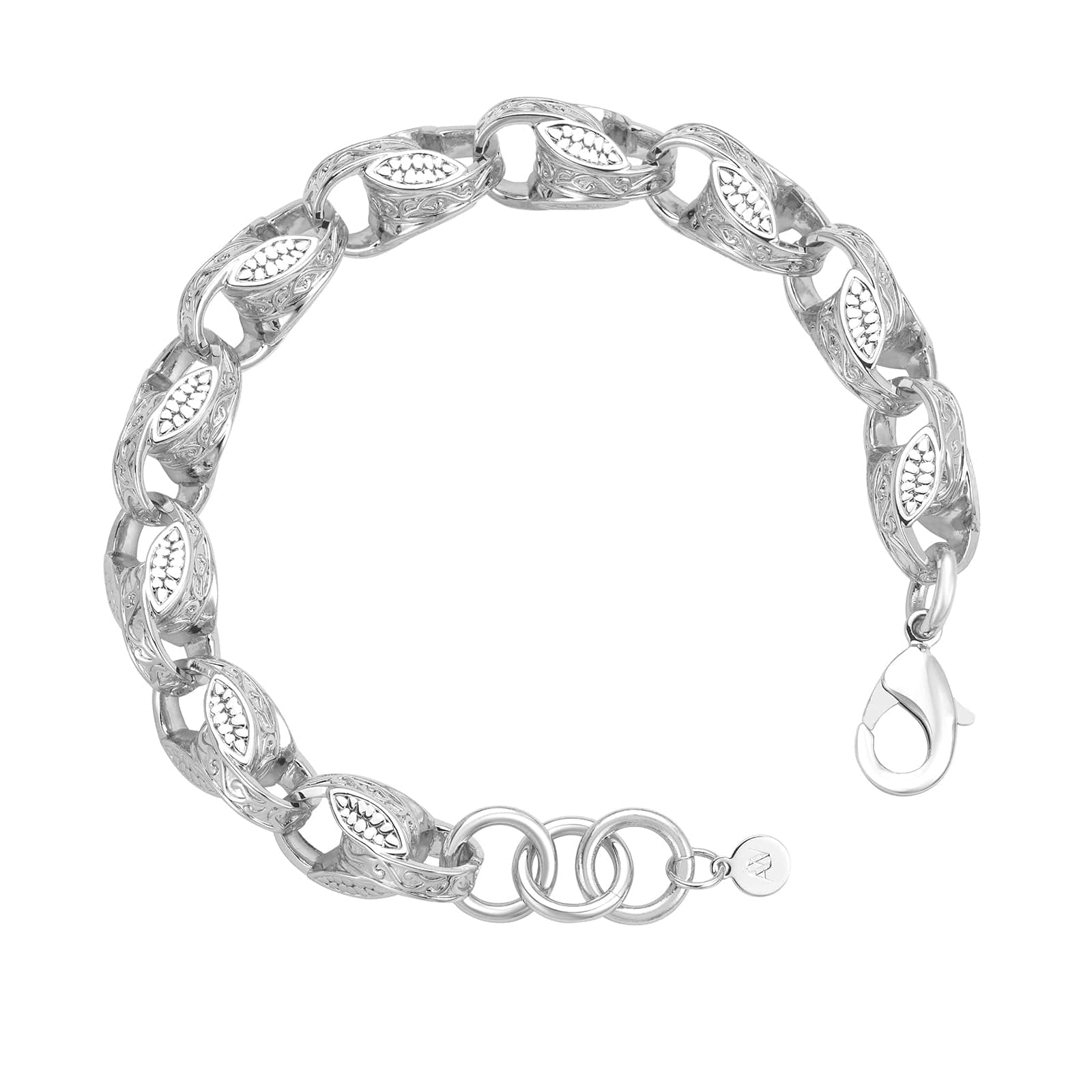 Gold Dipped Tulip Bracelet 13mm - White Gold